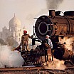steve mc curry locomotiva a vapore taj mahal pradesh india 1983