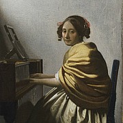 johannes vermee giovane donna seduta al virginale 1670 1672 ca