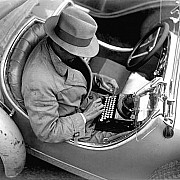 zoltan glass journalist in an bmw 1935